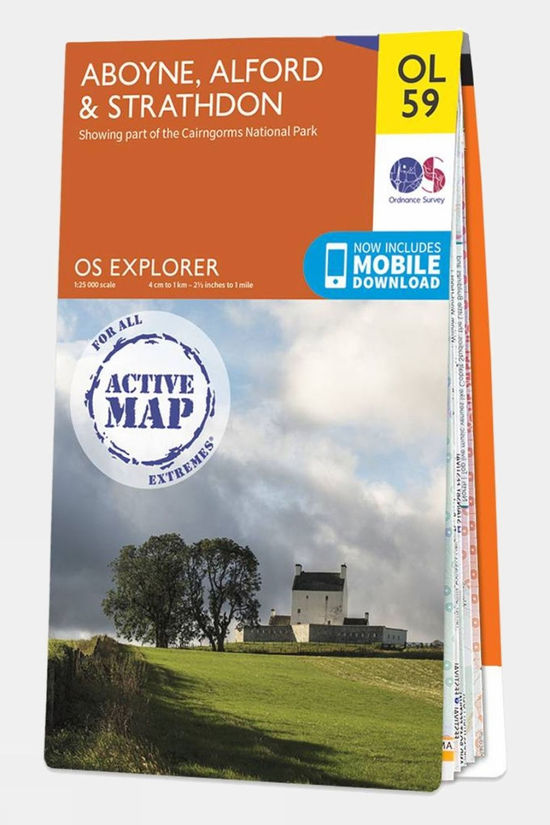 Active Explorer Map OL59 Aboyne Alford and Strathdon