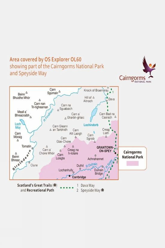 Active Explorer Map OL60 Lochindorb Grantown-on-Spey And Carrbridge