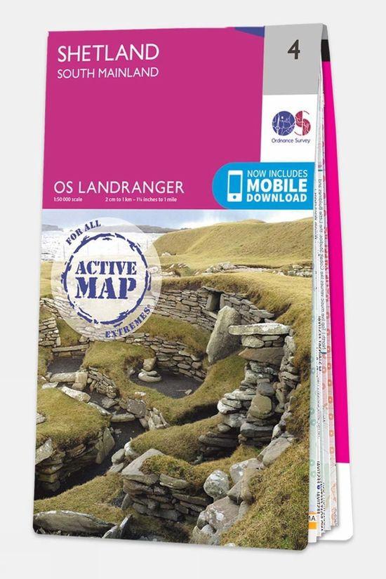 Active Landranger Map 04 Shetland - South Mainland