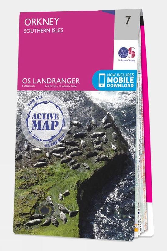 Active Landranger Map 07 Orkney - Southern Isles