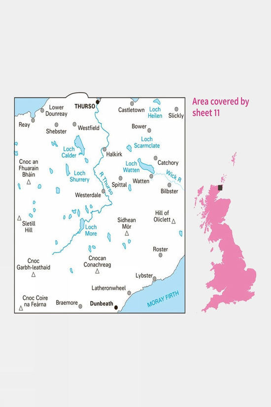 Active Landranger Map 11 Thurso And Dunbeath