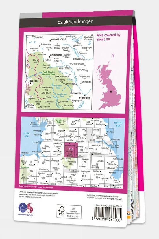 Active Landranger Map 110 Sheffield And Huddersfield