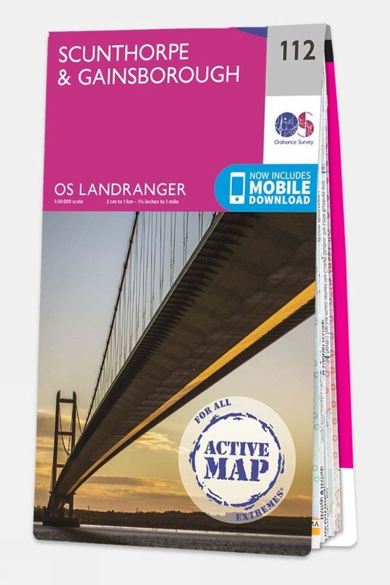Active Landranger Map 112 Scunthorpe and Gainsborough