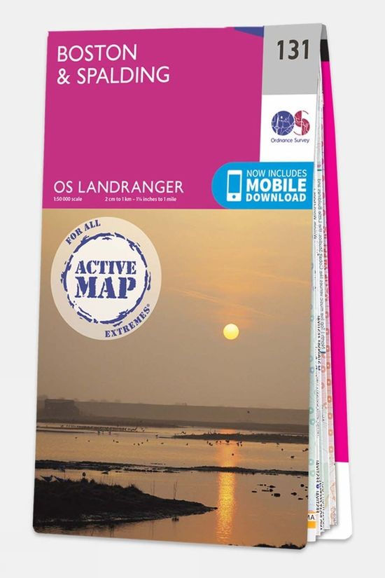 Active Landranger Map 131 Boston and Spalding