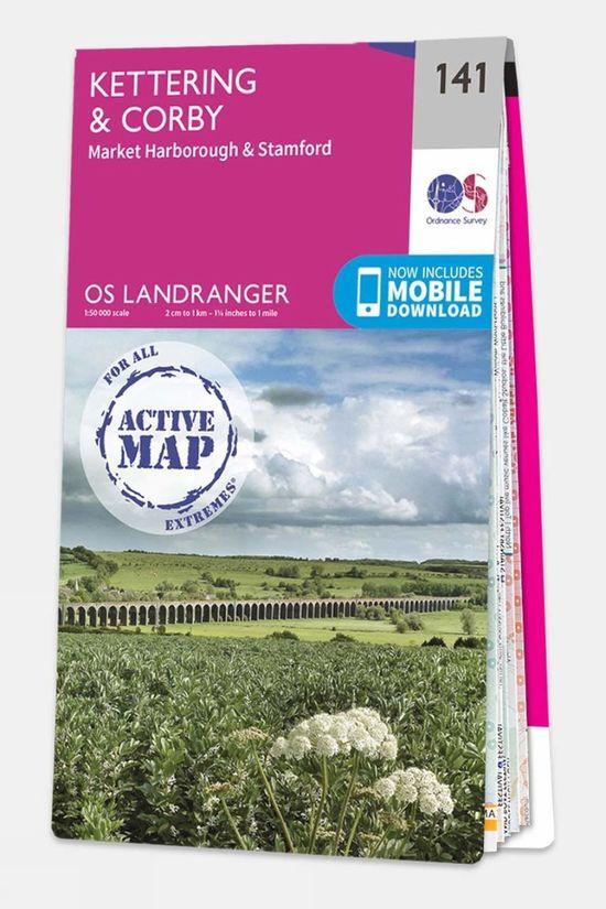 Active Landranger Map 141 Kettering and Corby