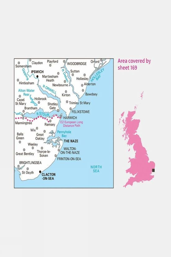Active Landranger Map 169 Ipswich And The Naze