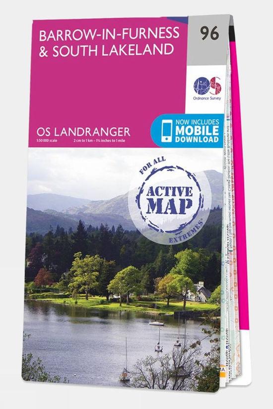 Active Landranger Map 96 Barrow-in-Furness and South Lakeland