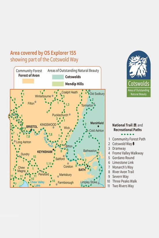 Active Explorer Map 155 Bristol And Bath