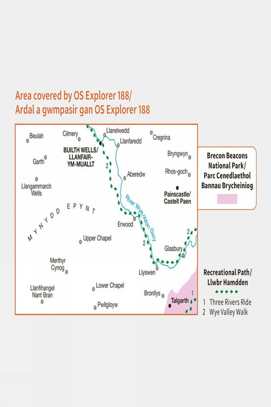 Active Explorer Map 188 Builth Wells
