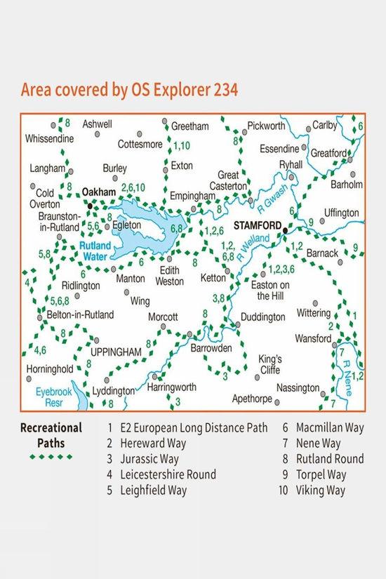 Active Explorer Map 234 Rutland Water