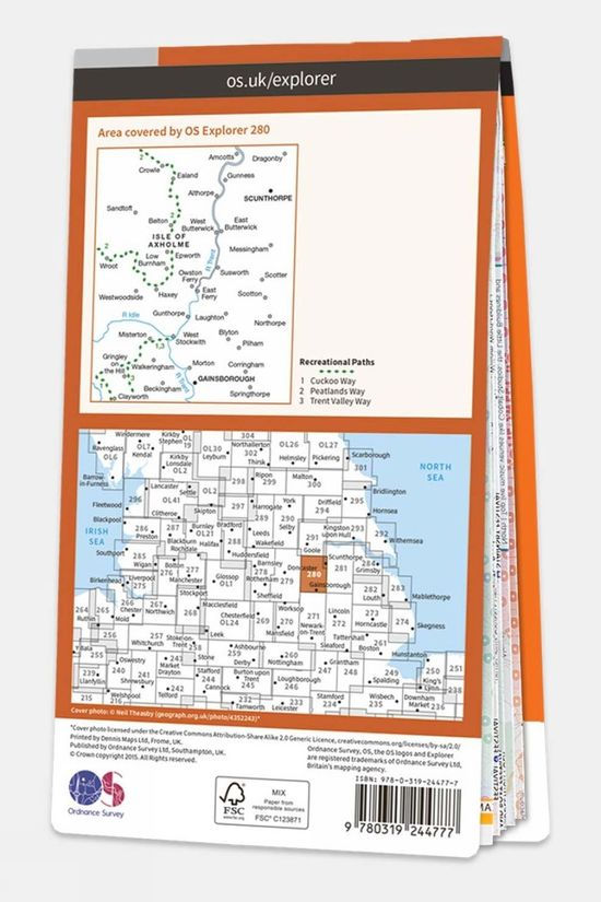 Active Explorer Map 280 Isle Of Axholme