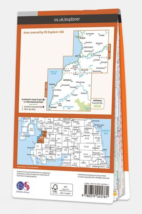 Active Explorer Map 326 Ayr And Troon