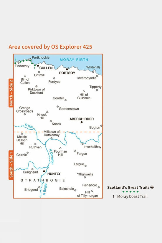 Active Explorer Map 425 Huntly And Cullen