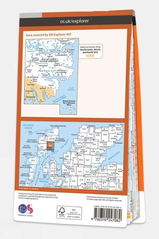 Active Explorer Map 457 South East Lewis