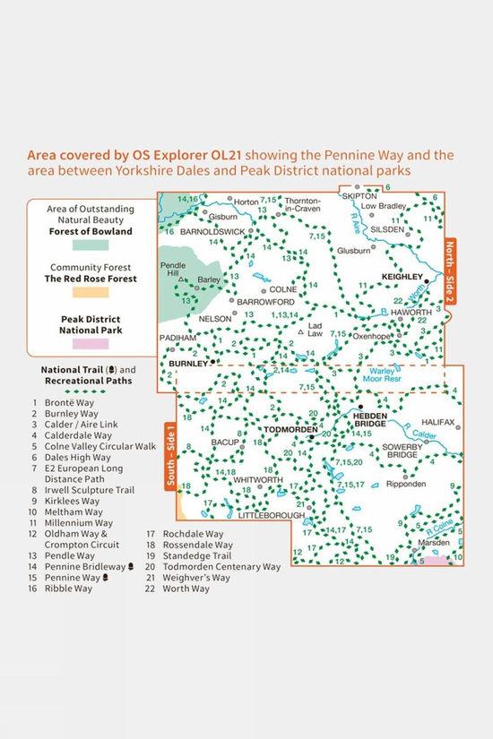 Active Explorer Map OL21 South Pennines