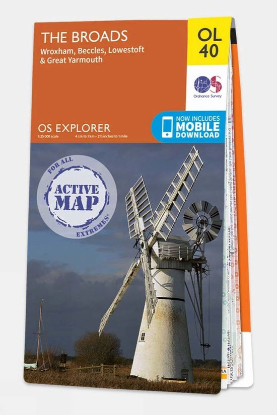 Active Explorer Map OL40 The Broads