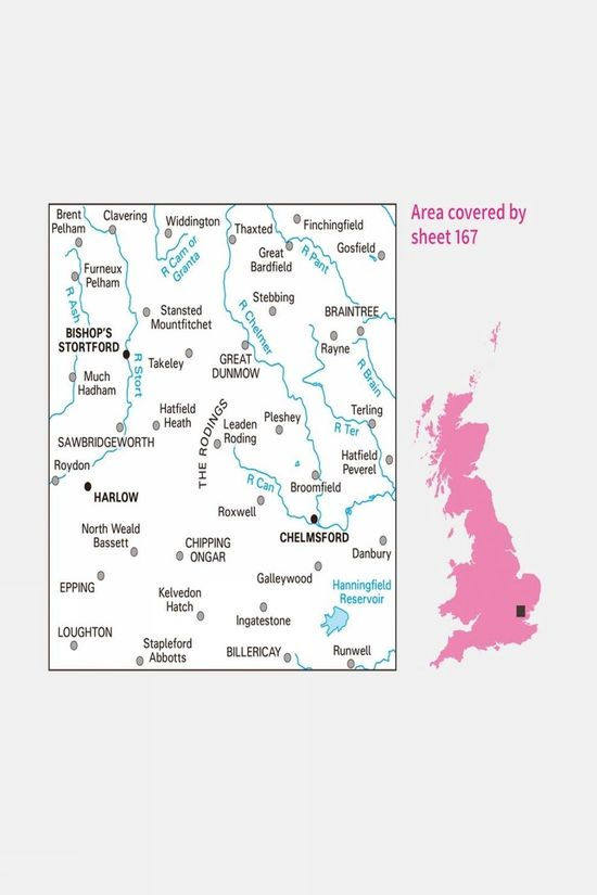 Active Landranger Map 167 Chelmsford