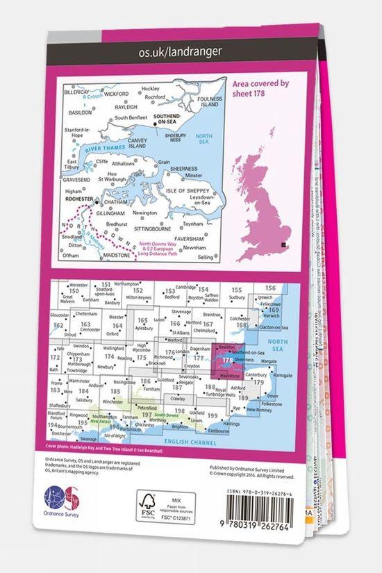 Active Landranger Map 178 Thames Estuary