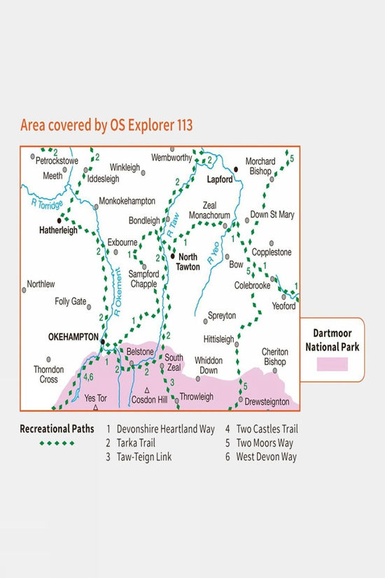 Explorer Map 113 Okehampton