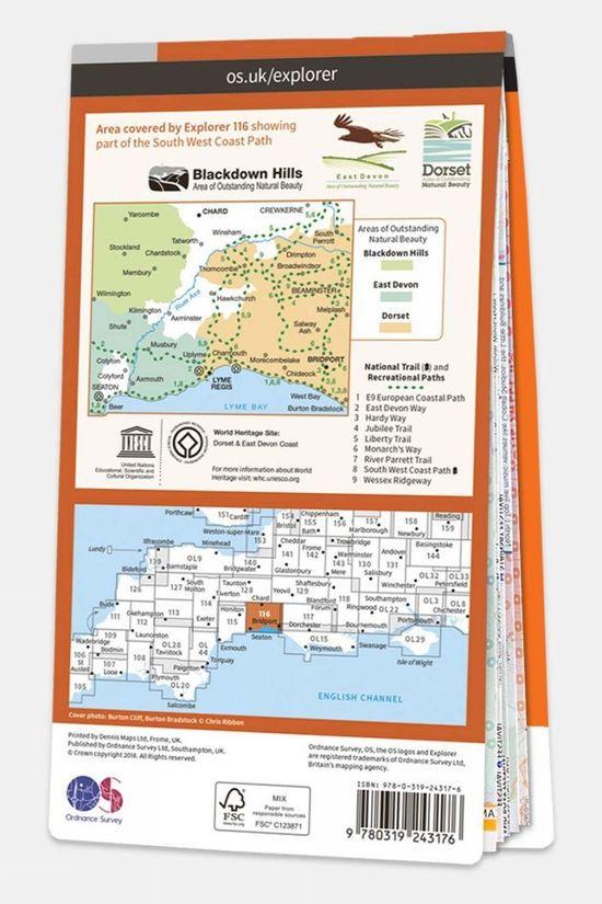 Explorer Map 116 Lyme Regis And Bridport