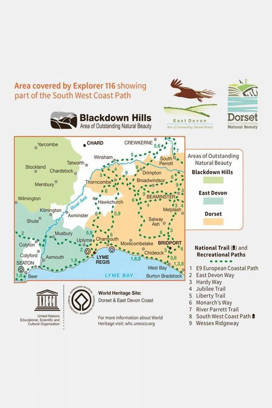 Explorer Map 116 Lyme Regis And Bridport
