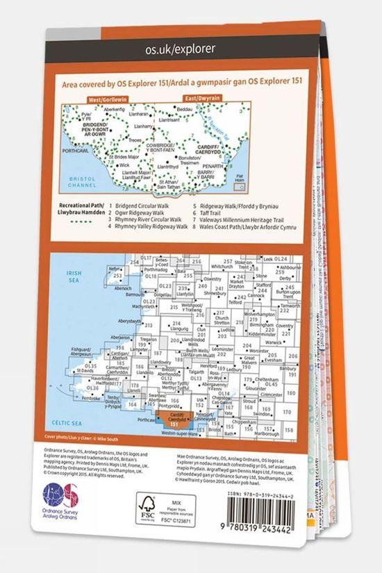 Explorer Map 151 Cardiff And Bridgend