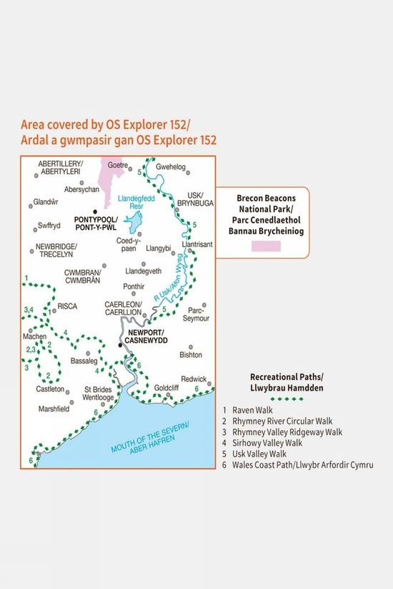 Explorer Map 152 Newport And Pontypool