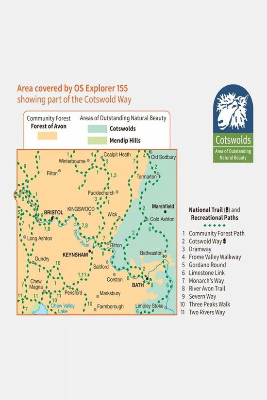 Explorer Map 155 Bristol And Bath