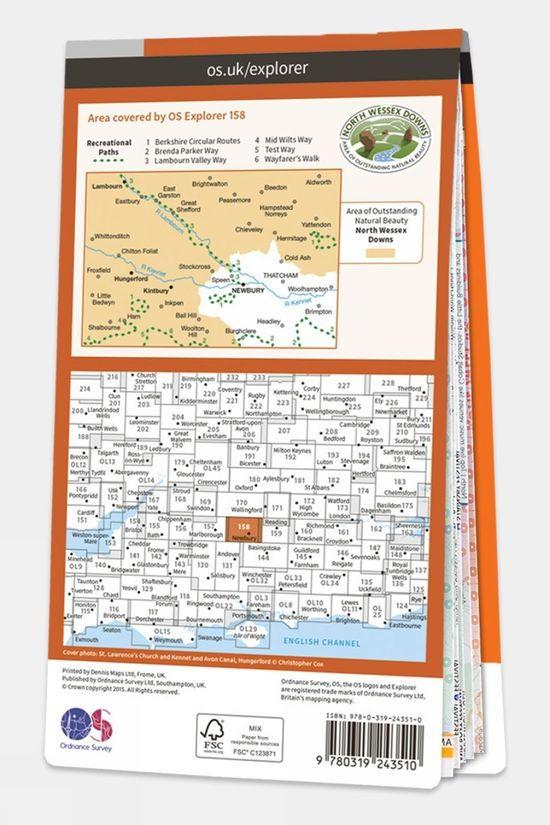 Explorer Map 158 Newbury And Hungerford