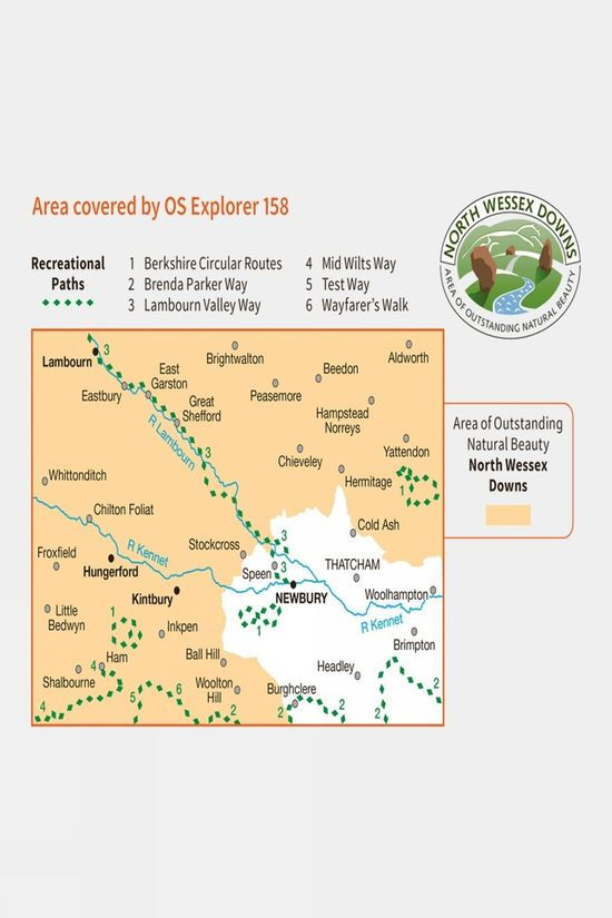 Explorer Map 158 Newbury And Hungerford