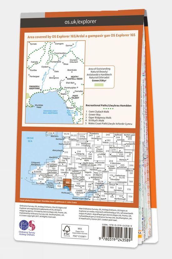 Explorer Map 165 Swansea