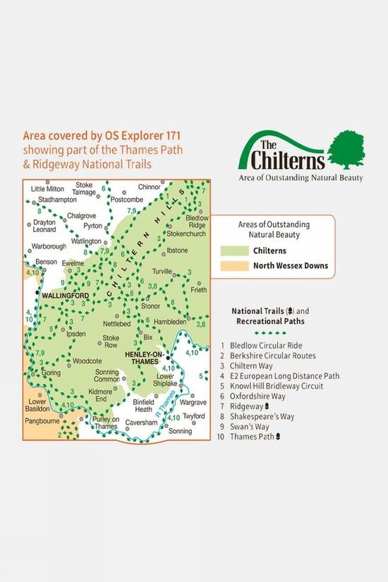 Explorer Map 171 Chiltern Hills West