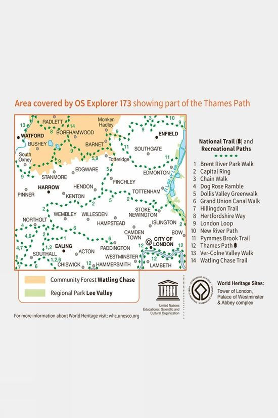Explorer Map 173 London North