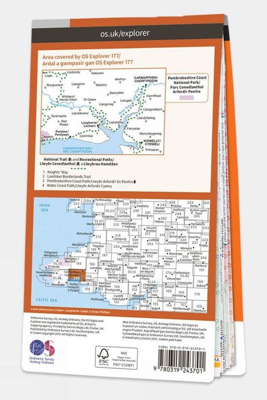 Explorer Map 177 Carmarthen And Kidwelly
