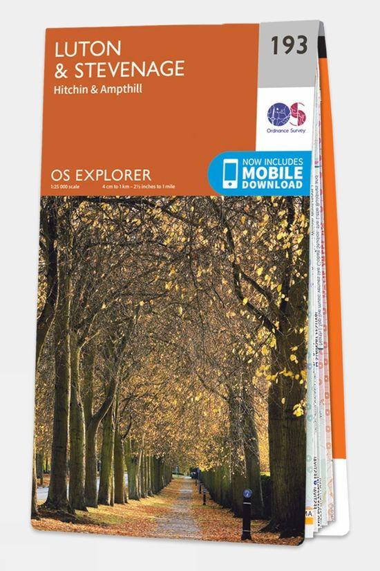 Explorer Map 193 Luton and Stevenage