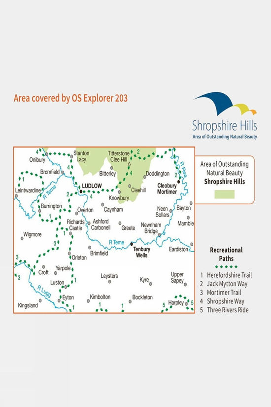 Explorer Map 203 Ludlow