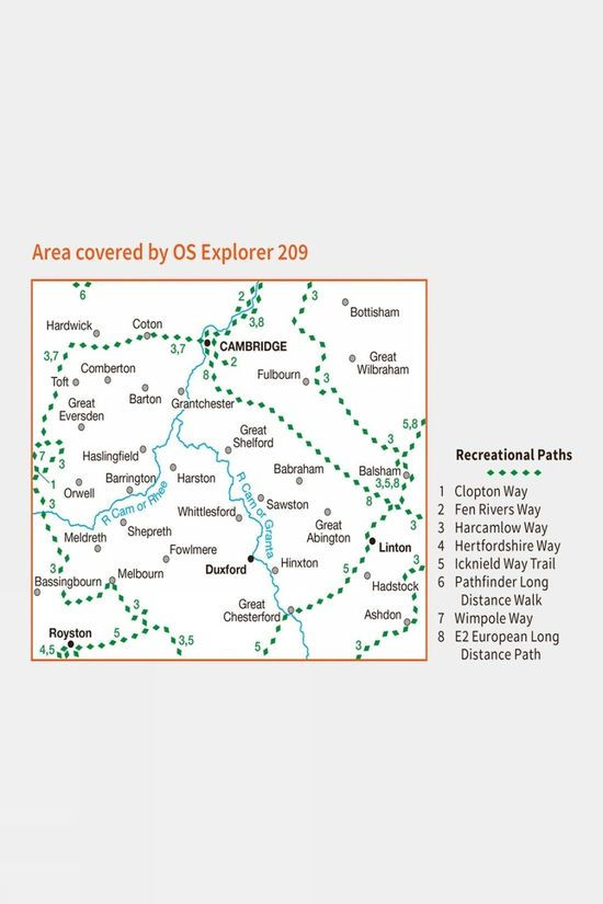 Explorer Map 209 Cambridge