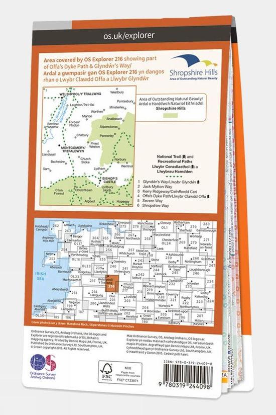 Explorer Map 216 Welshpool And Montgomery