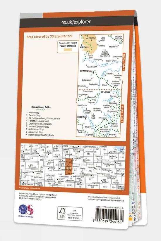 Explorer Map 220 Birmingham