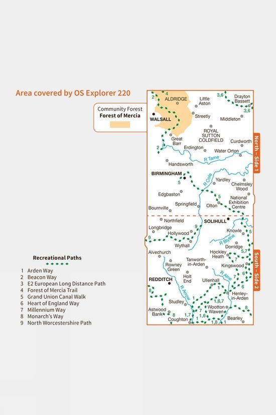 Explorer Map 220 Birmingham