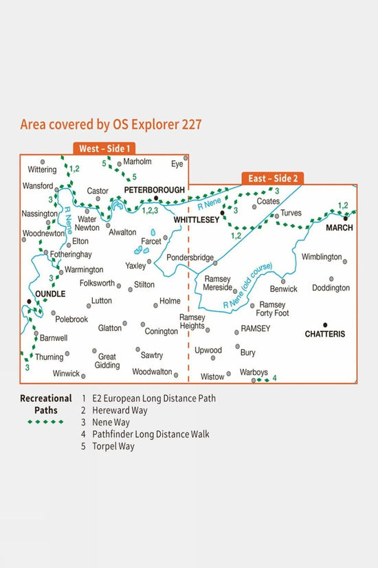 Explorer Map 227 Peterborough