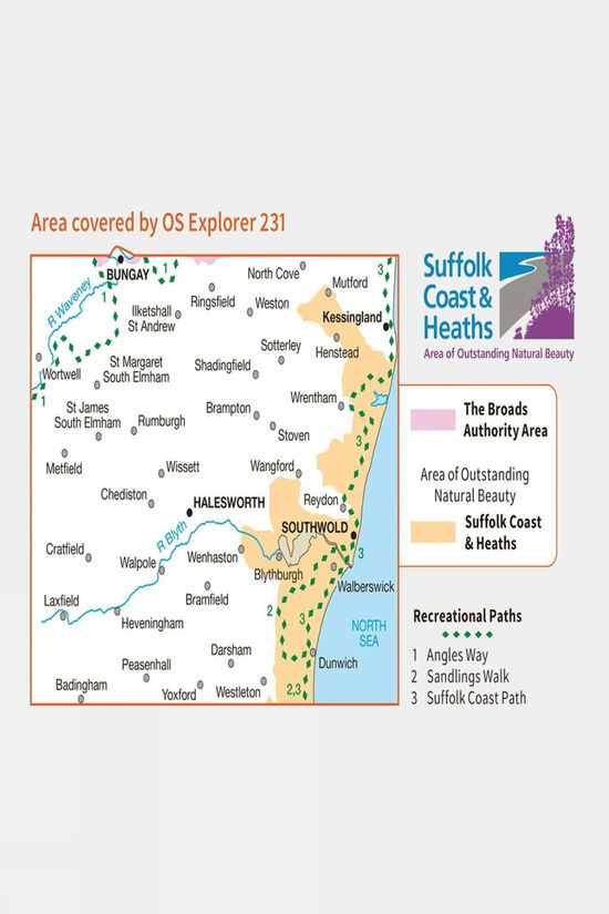 Explorer Map 231 Southwold And Bungay