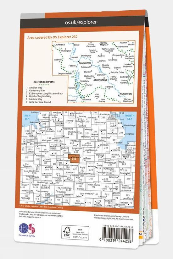Explorer Map 232 Nuneaton And Tamworth