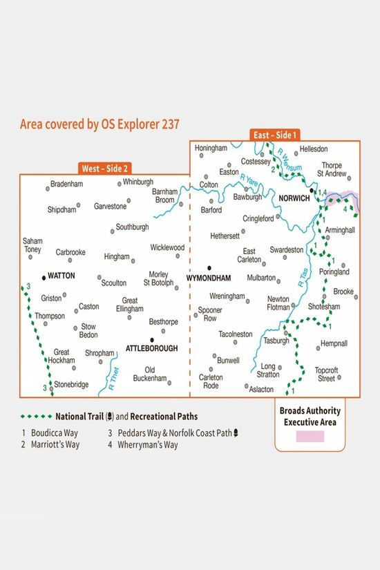 Explorer Map 237 Norwich