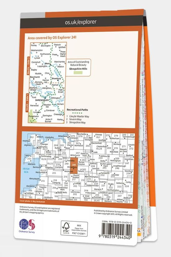 Explorer Map 241 Shrewsbury