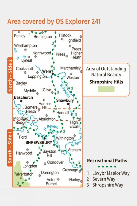 Explorer Map 241 Shrewsbury