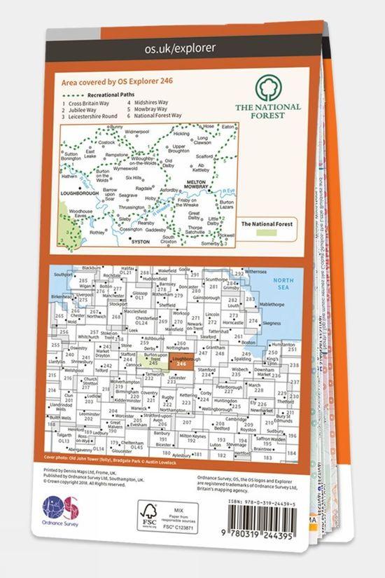 Explorer Map 246 Loughborough