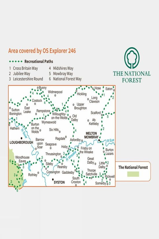 Explorer Map 246 Loughborough