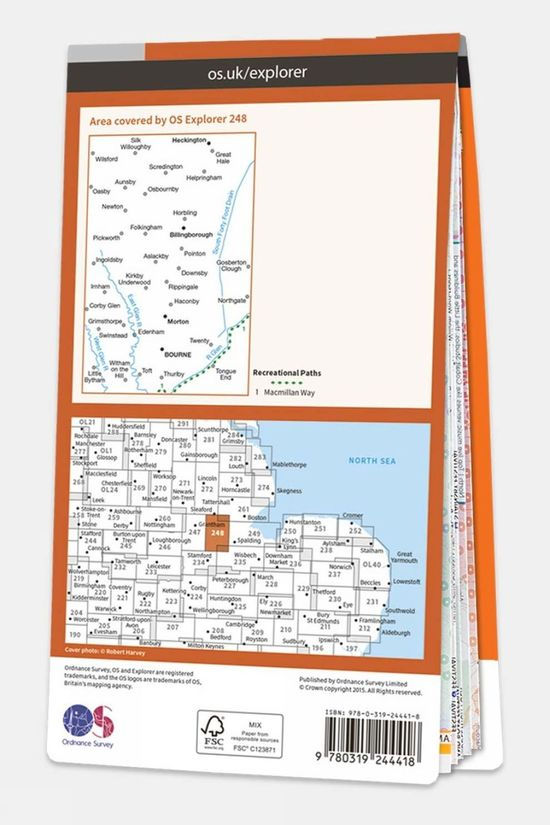 Explorer Map 248 Bourne And Heckington