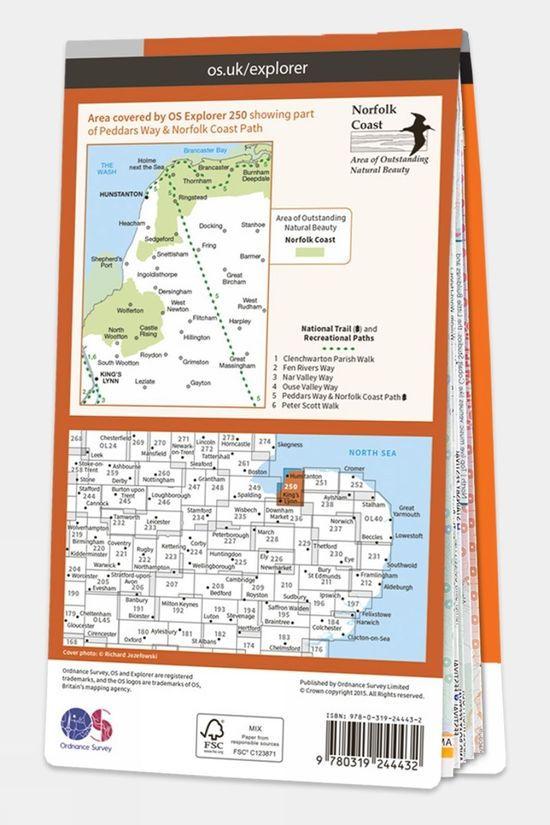 Explorer Map 250 Norfolk Coast West